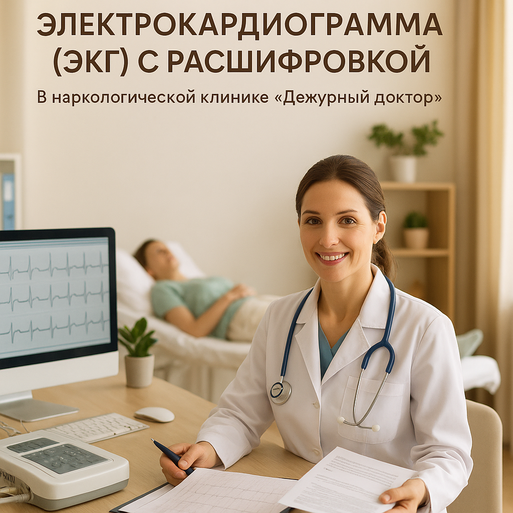 Электрокардиограмма (ЭКГ) с расшифровкой